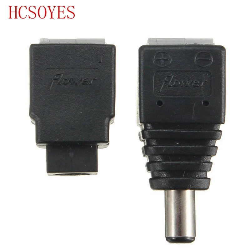Мужской Женский DC Power 2 1x5 5 мм разъем-адаптер разъем для 5050 3528 одноцветный