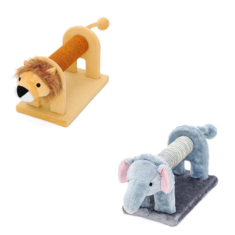 

Игрушка для кошек, мебель для скалолазания, Когтеточка, милый слон, форма льва, интерактивные игрушки, котенок, рамка для скалолазания