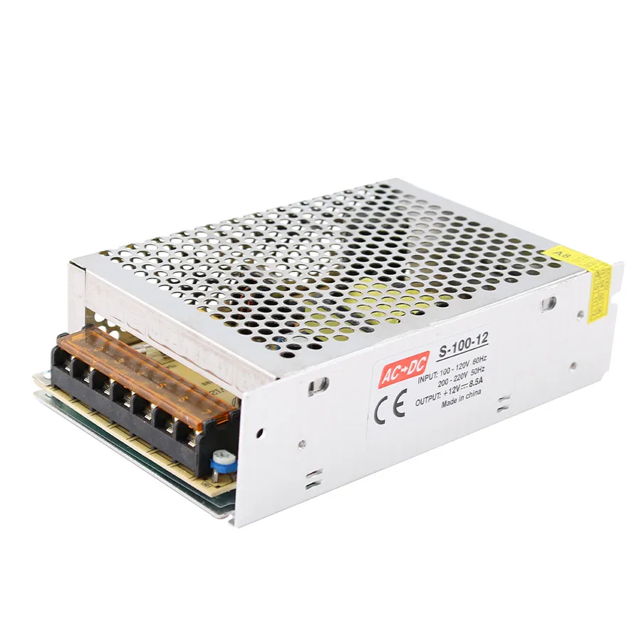 12 В источник питания AC DC 2A 3A 5A 10A 15A 20A адаптер 220-12 в 500 Вт 220 светодиодный
