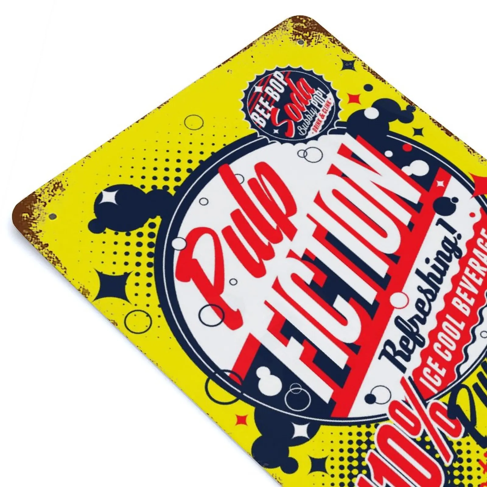 

Pulp Soda Printed Retro Metal Poster Home Wall Decoration Tin Sign Plaque