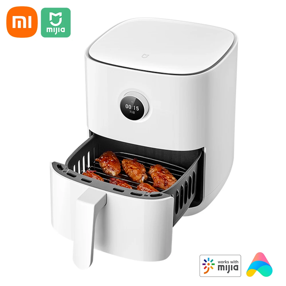 

Xiaomi Mijia Smart Air Fryer 3.5L 1500W Oven with Knob Control OLED Display Screen 24H Cooking Appointment with Mijia APP