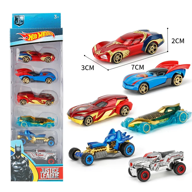 

Disney Pixar Cars 6pcs/set Avengers Batman Infinity War Alloy Car Set Truck Model Car 1:64 Fast And Furious Diecast Car Kid Gift