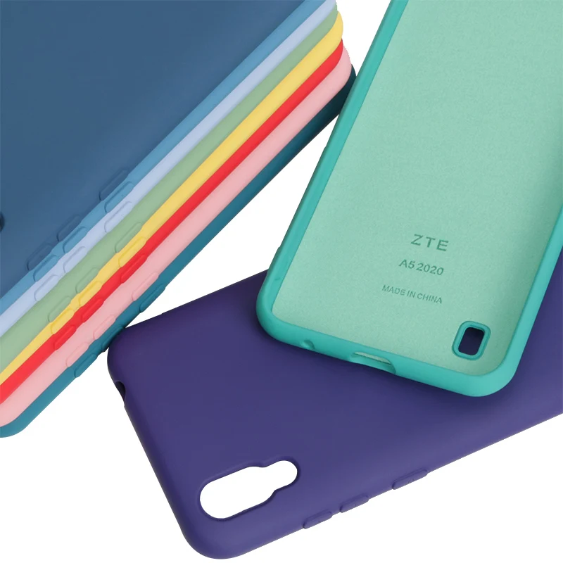 Чехол ZTE Blade A5 2020 высококачественный чехол из жидкого силикона шелковистая мягкая