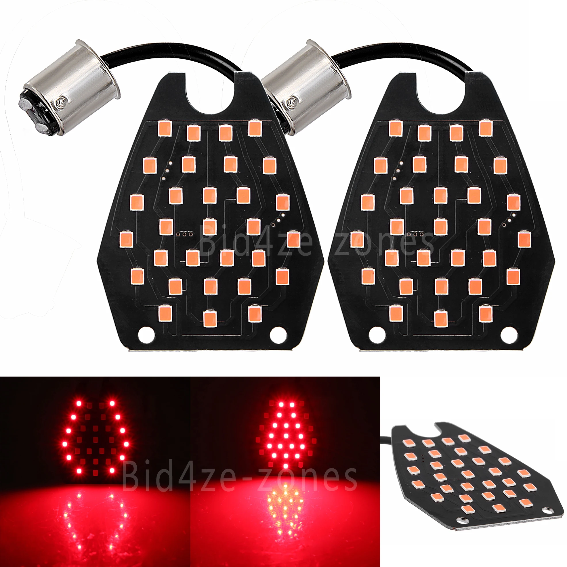 2X красные светодиодные задние указатели поворота 1157 вставки для HondaCBR600RR CBR600F CBR600F3