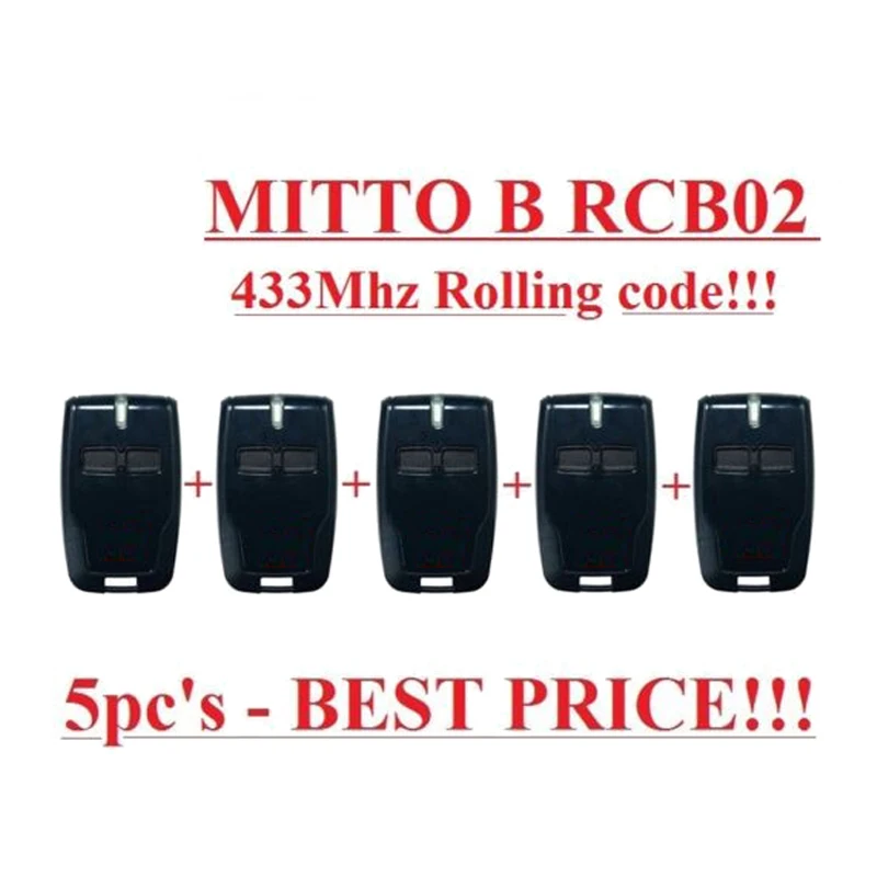 

Universal Garage Remote 5PCS Gate Remote Control 433MHZ 2/4 Buttons Rolling code Garage Door Controller