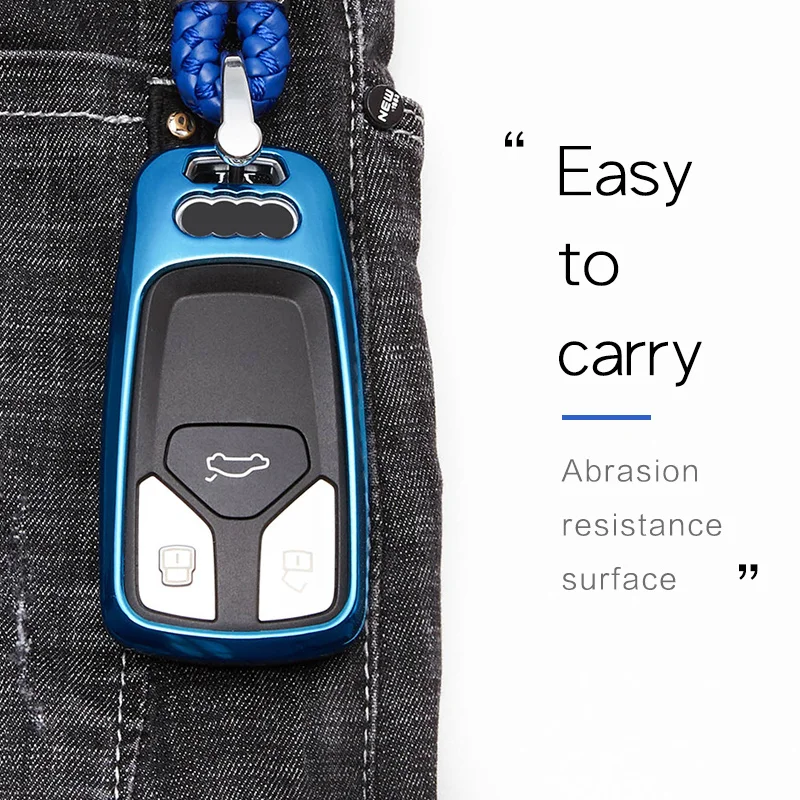 Защитный чехол для автомобильного ключа из ТПУ Audi A4l A4 B9 B7 Avant Q5 Q7 RS3 TT MK1 A3 8P A6 C6 4F