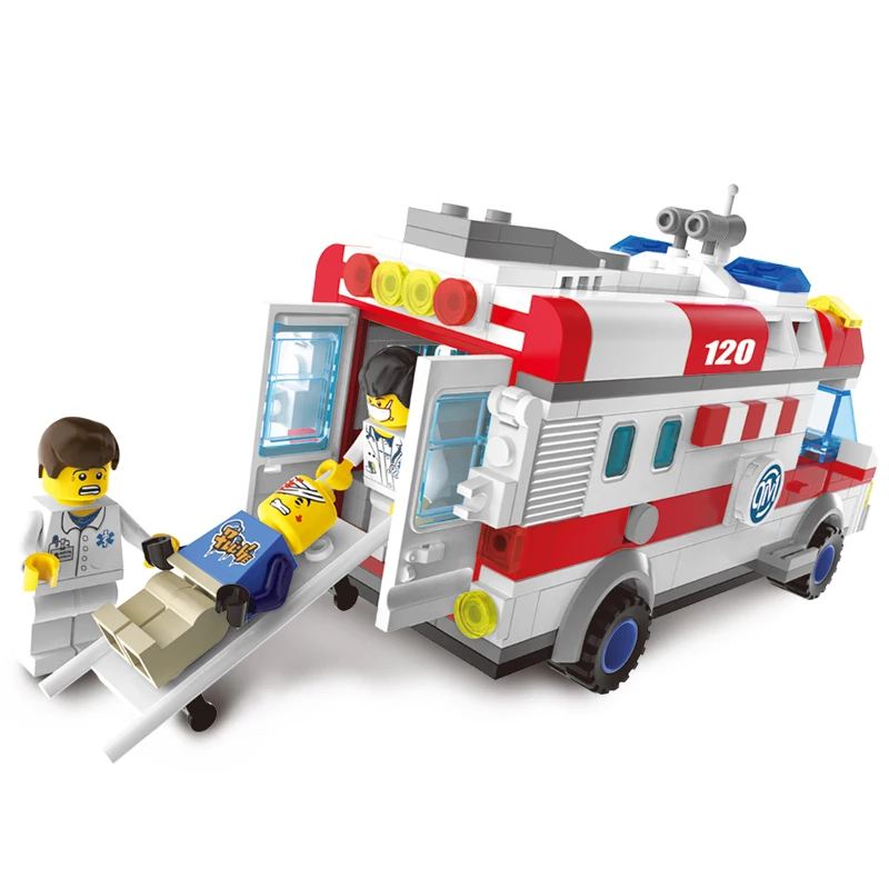 328 шт. пожарный контроль серии Медицинская Скорая помощь строительные блоки