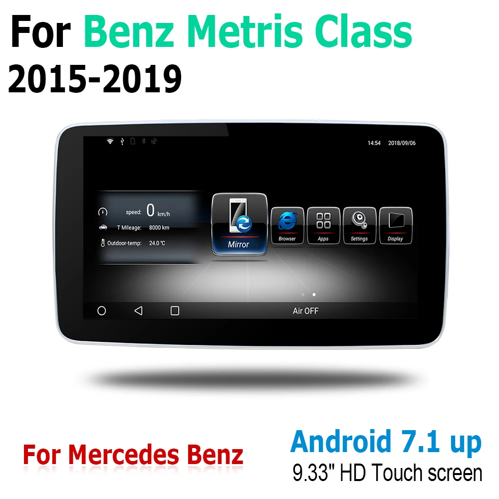 Android 7 0 2G RAM сенсорный экран мультимедийный плеер для Mercedes Benz Metris Class 2015 ~ 2019 NTG