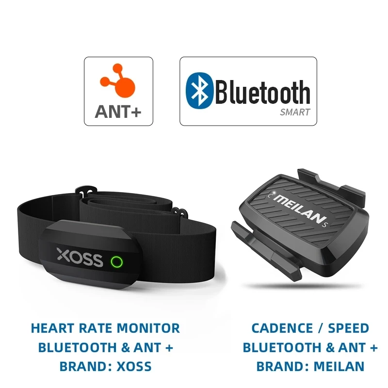 Датчик частоты вращения педалей XOSS спидометр пульсометр ANT + Bluetooth 4 0 для