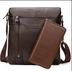 

WEIXIER Men Shoulder Bag Vintage Crossbody Bags High Quality Male Bag PU Leather Handbag Capacity Men Messenger Bags Tote Bag