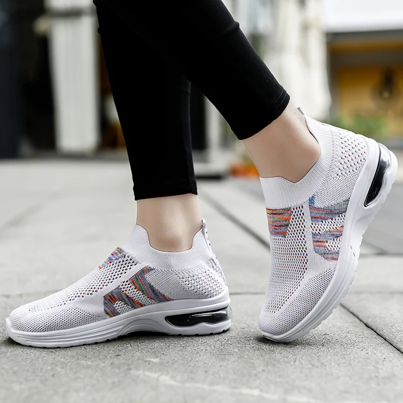 

Women Sneakers Outdoor Lightweight Ladies Casual Sport Shoes Slip on Comfortable Running Walking Shoes Mother Shoes Size 35-41