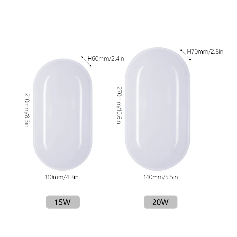 Светодиодный потолочный светильник водонепроницаемый круглый квадратный в