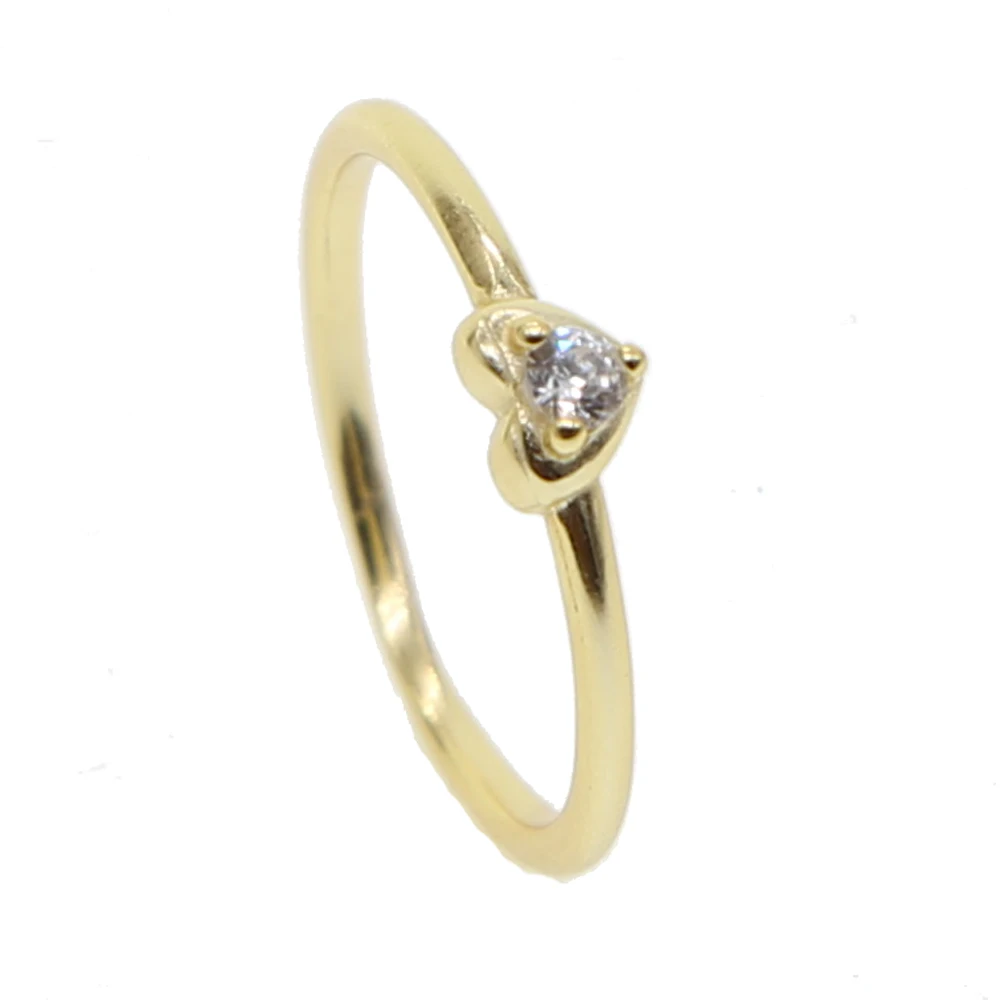 Кольцо женское из серебра 925 пробы с кубическим цирконием тонкое | Украшения и