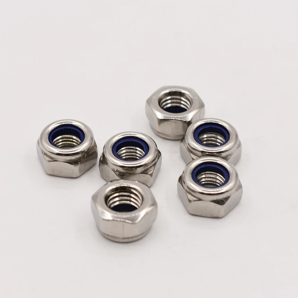 304 нержавеющая сталь замок гайка Locknut нейлон самоблокирующийся