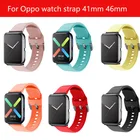 Ремешок Горячая Распродажа для OPPO watch 2 1, силиконовый спортивный браслет, 41 мм 46 мм 42 мм
