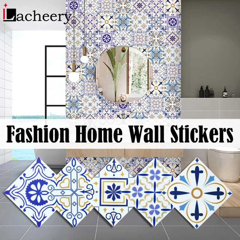

Color Self Adhesive Wallpapers Thick Waterproof Bathroom Floor Kitchen Backsplash Tiles Peel and Stick Decorative Wall Stickers