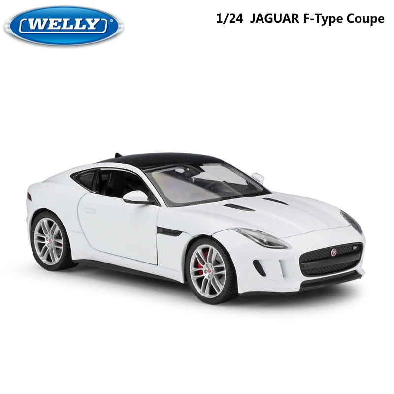 Модель автомобиля WELLY под давлением в масштабе 1:24 JAGUAR F Type Coupe гоночный автомобиль