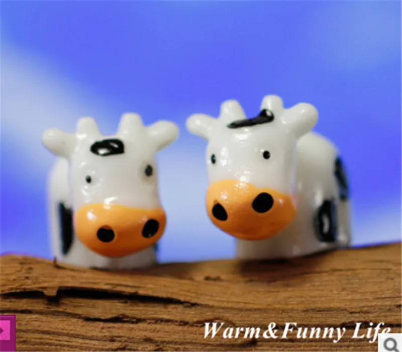 1 шт. изящная молочная корова Кукла Статуэтка Сказочный Сад миниатюры