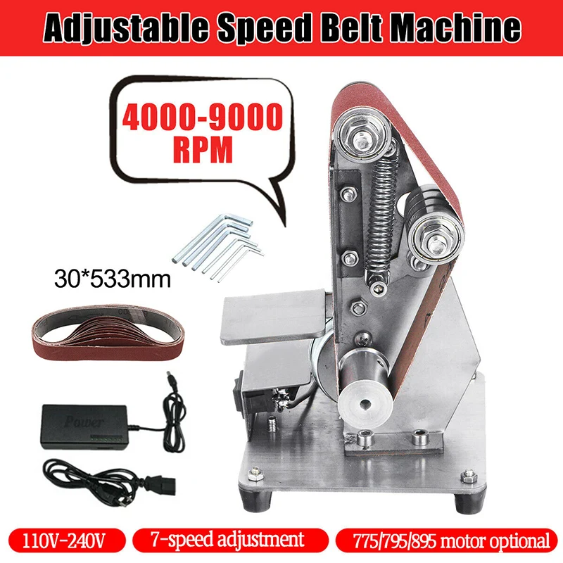 

Sanding Grinding Mini DIY Belt Sander Machine Abrasive Belts Grinder Polishing DC120