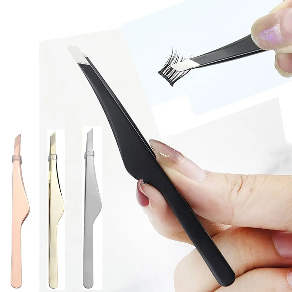 

Practical Eyebrow Tweezer Metal Beauty Fine Hairs Puller Stainless Steel Slanted Eye Brow Clips Eyelash Makeup Tools