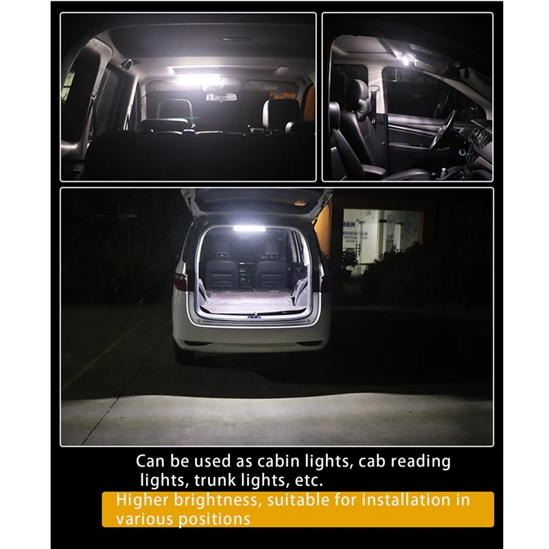 

50CM 36 LED Car Interior Light Bar Bright White Light Tube with Switch for RV Camper Boat Van Lorry Truck Caravan
