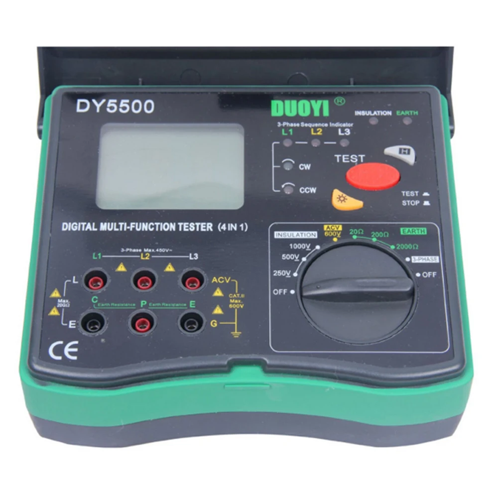 DY5500 цифровой мульти-тестер функций мультиметр-тестер изоляции + измеритель