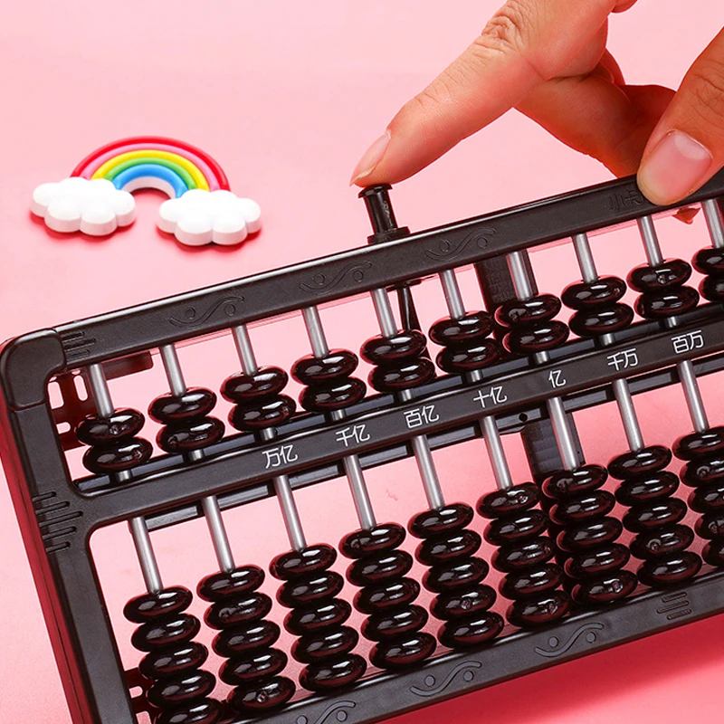 

Zanken abacus bead heart 15/17 files 5 beads for children and students with multi-function accounting special mini abacus