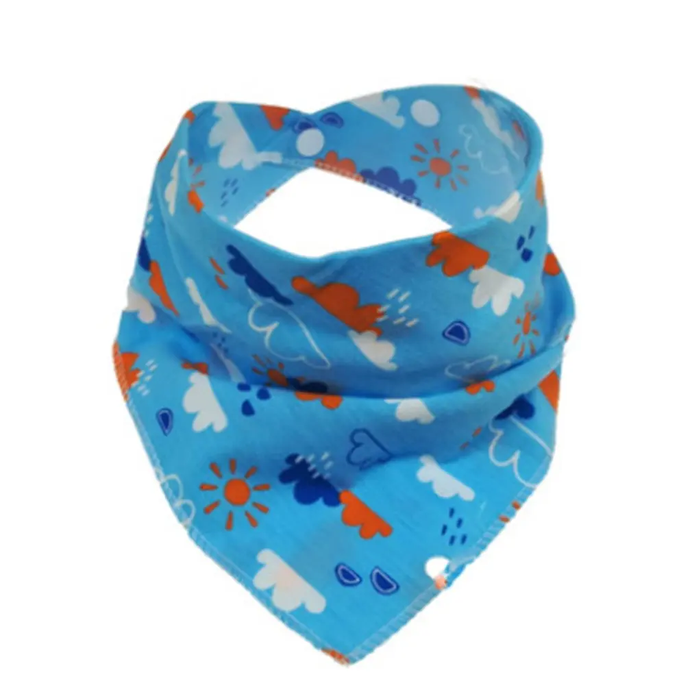 

Fashion Print Triangle Baby Drool Bibs Waterproof Soft Pure Cotton Bibs For Teething Drooling Feeding Baby