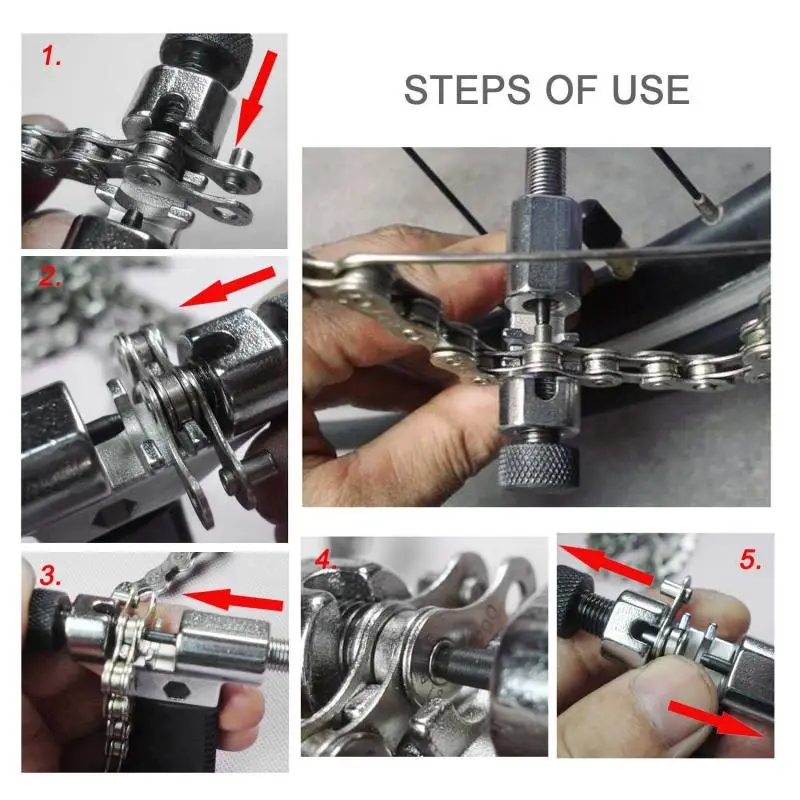 

Bicycle Chain Breaker Portable Steel Splitter Cutter Bike Hand Repair Removal Tool Bicycle Chain Pin Splitter Device Hot