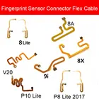 Гибкий кабель с датчиком отпечатков пальцев для Huawei Honor 7i 8A 8X 9i 10 Lite 20i V20 V10 P10 P20 P30 Pro P8 Lite 2017 Nova 3e