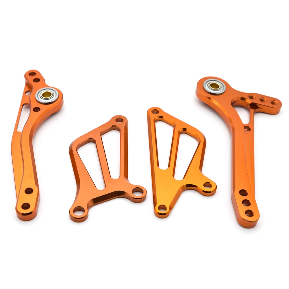

For Kawasaki ZX6R ZX 6R ZX-6R 2005-2008 2006 Aluminum Motorcycle Rearset Footrest Footpeg Brake Gear Shift Shifter Lever + Wing