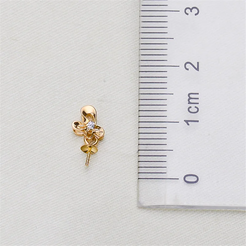 

Solid 18K Yellow Gold for DIY Jewelry Accessories Pendant Clasp Connector Clip Clasp Pinch Clip Bail Pendant Bail Bead