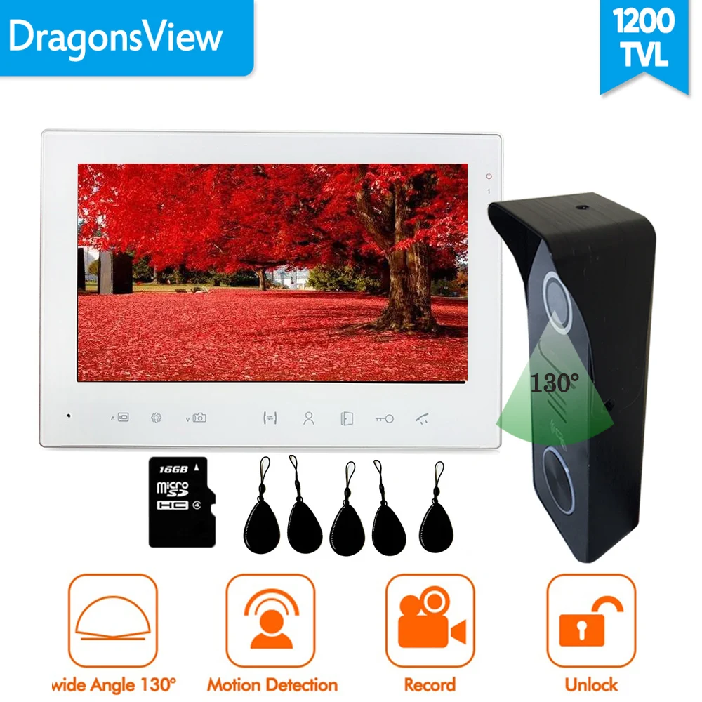 Видеодомофон Dragonsview устройство для домашней безопасности с разблокировкой и