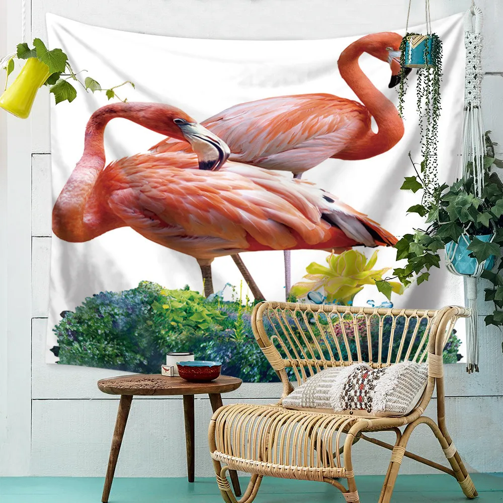 

Flamingo Tapestry Wall Hanging Tapestries Divination Wall Cloth Witchcraft Hippie Decoration Bedroom Tarot Tapestry