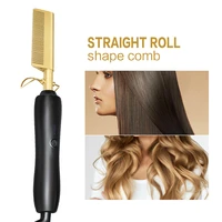 hair straightener brush electric heating temperature adjustable styling curler styler manual diy straightening curling household