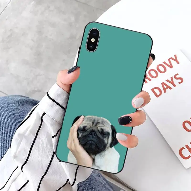 

Pug Dog French Bulldog Phone Cases for iPhone 11 12 pro XS MAX 8 7 6 6S Plus X 5S SE 2020 XR mini