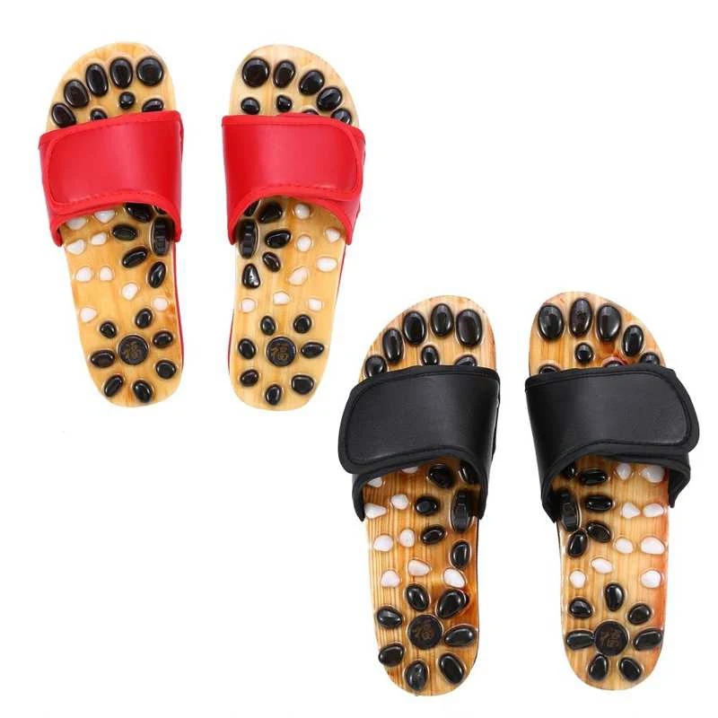 

Массажные шлепанцы для ног, рефлексотерапия ног, акупунктура, массажер для педикюра, обувь для ходьбы, магнитные сандалии, для расслабления ...