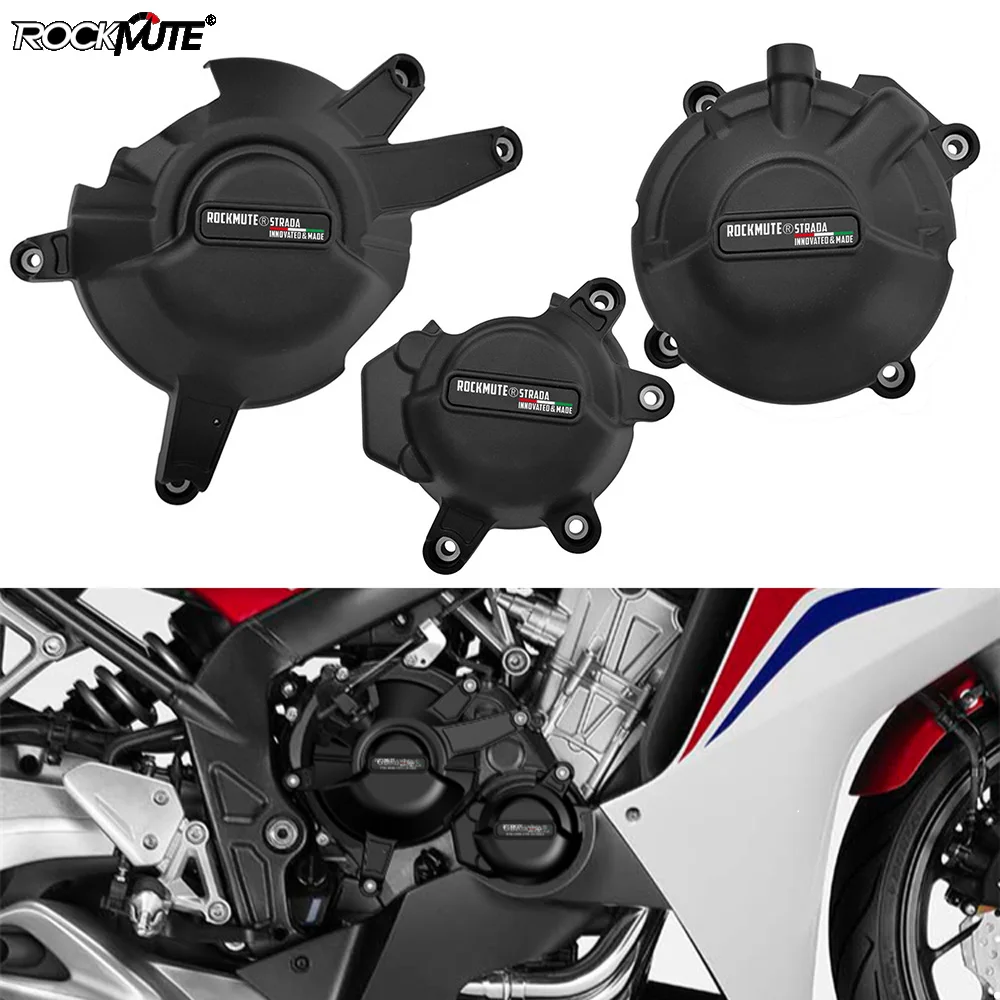 

Motorcycle Engine Stator Full Box Cover Slider Protector Pad For HONDA CBR650F CB650F 2014-2020 / CBR650R CB650R CB650 2019-2020
