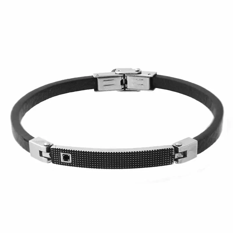Новый стиль мужской модный браслет Runda из натуральной кожи мужские браслеты