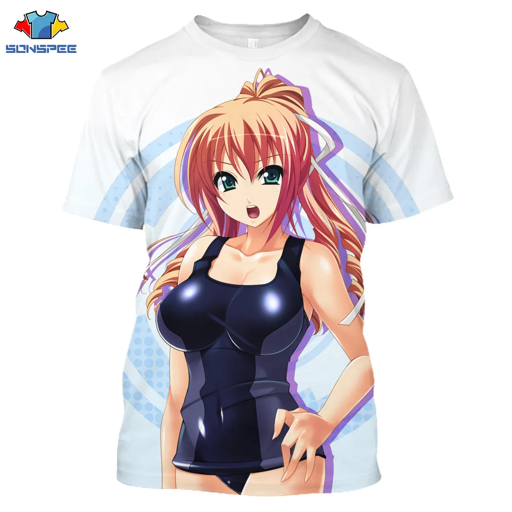 

SONSPE 3D Printed T Shirt Men Women Sexy Anime Harajuku T Shirts Men Fashion Casual Streetwear Hip Hop O-neck T-Shirt Clothes