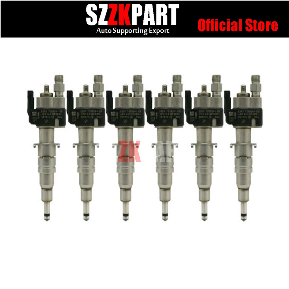 Горячая Новинка 6 шт. топливный инжектор для BMW N54 N63 135 335 535 550 750 X5 X6 13537585261