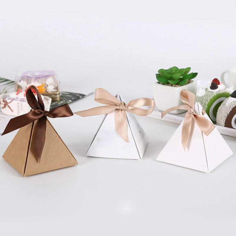 Marbling Chocolate Gifts Box Packaging Baby Shower Birthday Christmas Party Favor Wedding Decoration