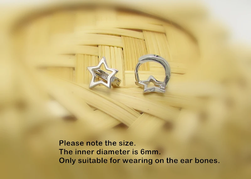925 пробы серебряные серьги с полыми звездами и бабочками украшения для ушей |