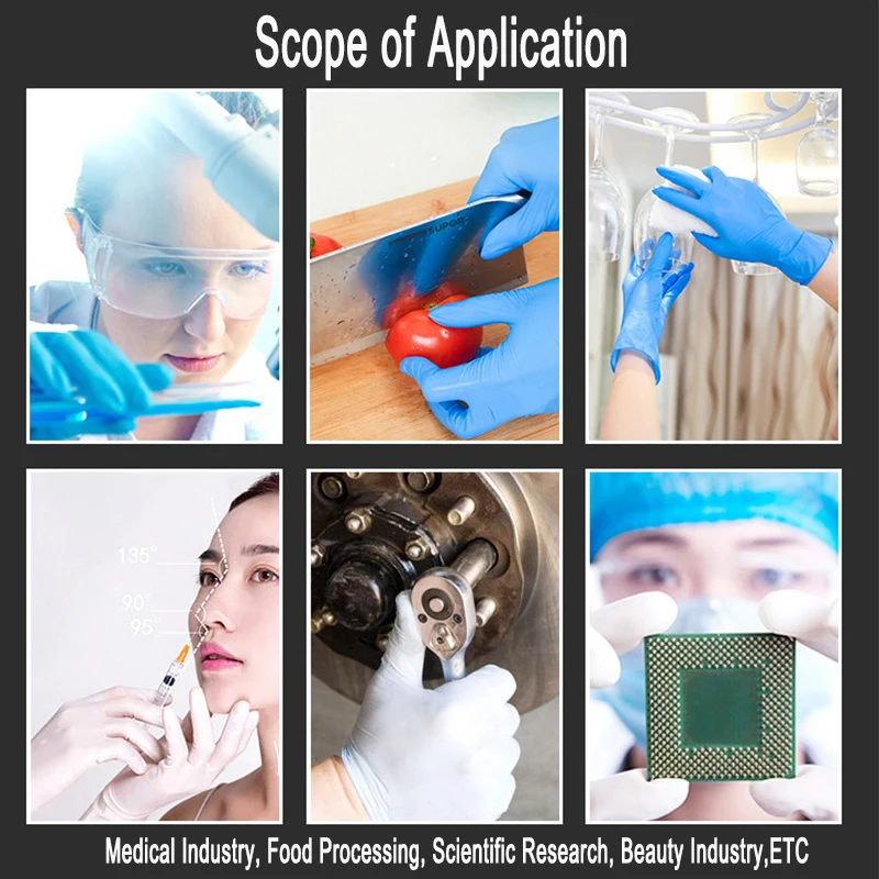 Одноразовые латексные перчатки 100 шт./лот универсальные рабочие для уборки