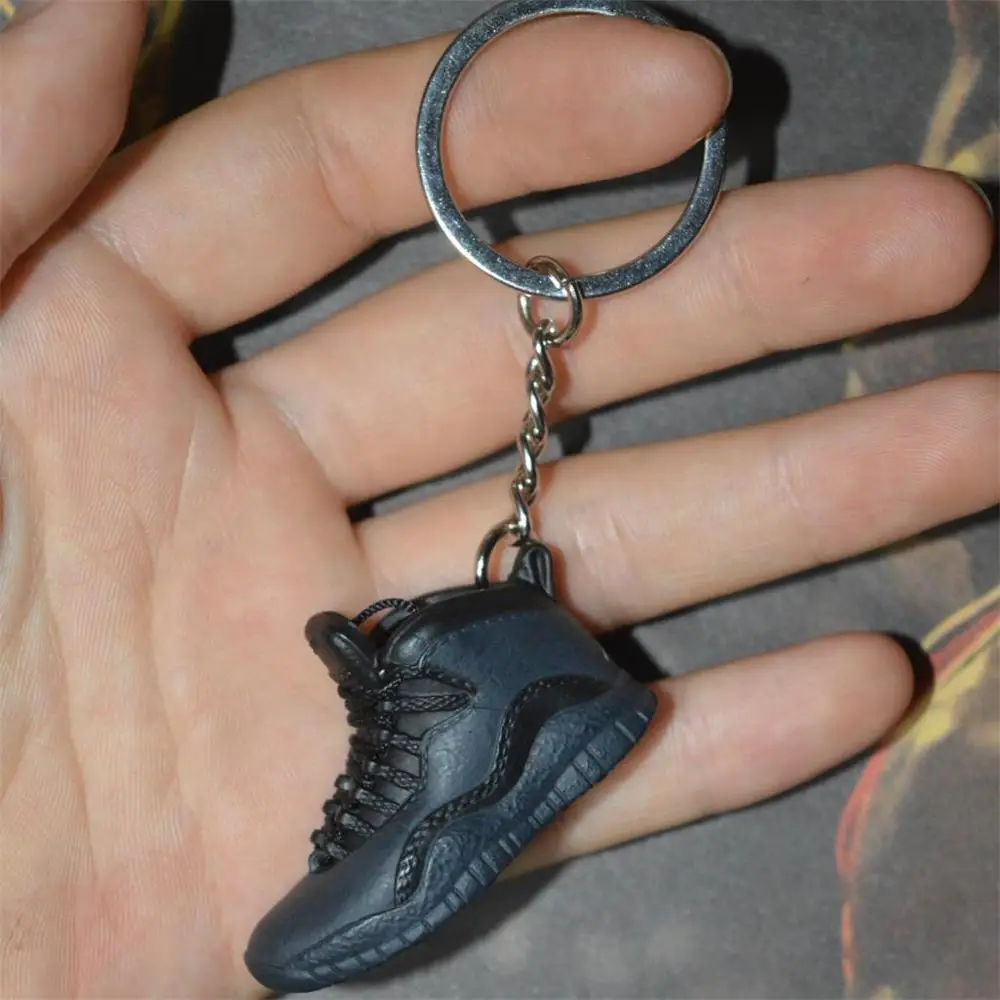 one shoe keychain Дропшиппинг aj1 offwhite Chicago Unc брелок в виде кроссовка Air Jordan 1 3D мини-кроссовки, закрытая спортивная обувь брелок в виде кроссовка s - Цвет: one shoe keychain