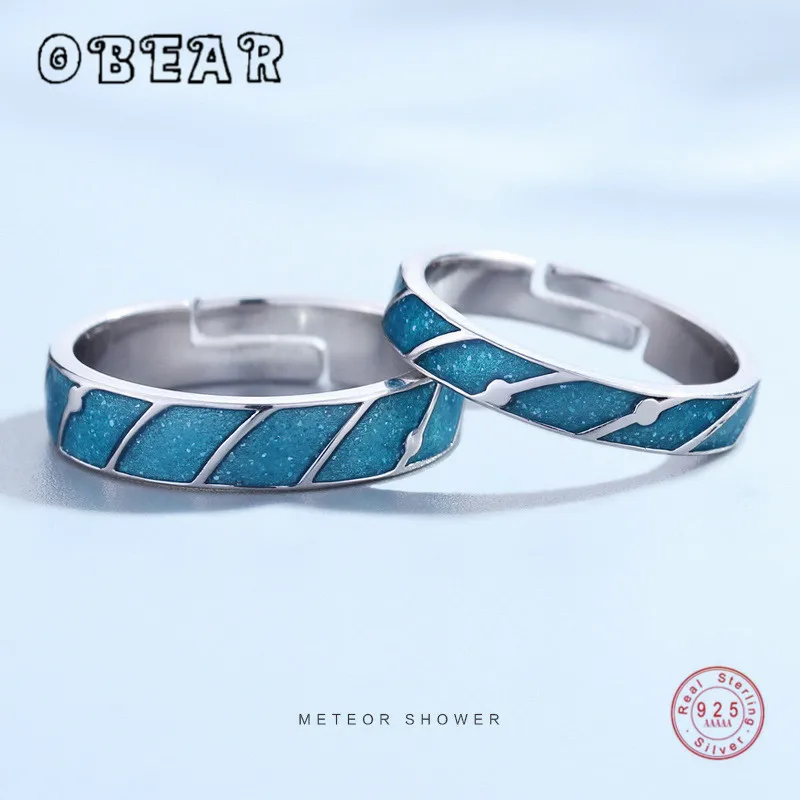 Оригинальное дизайнерское кольцо OBEAR из серебра 925 пробы в Корейском стиле