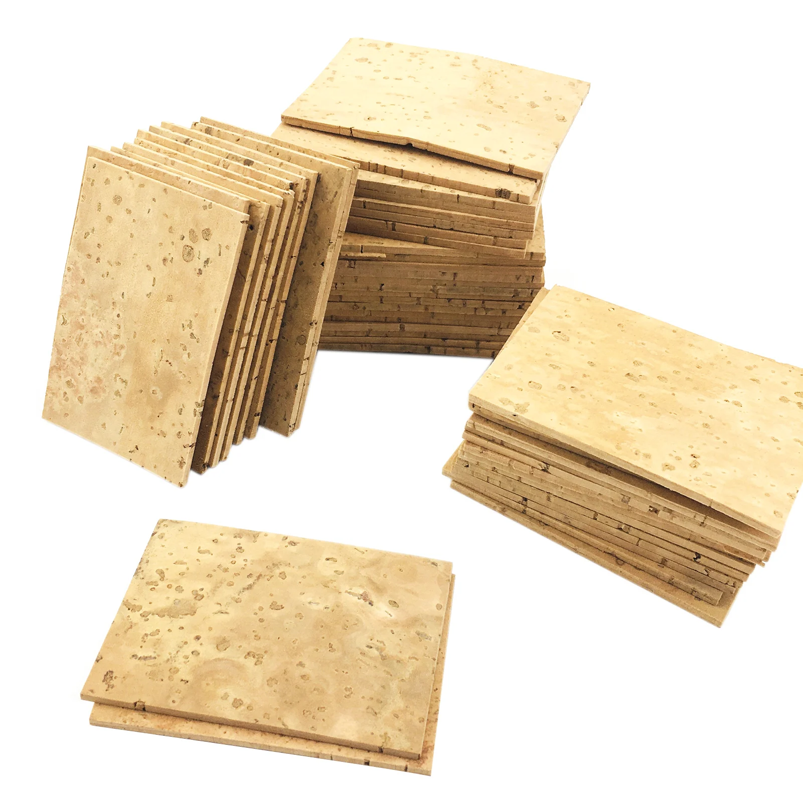 

50PCS Saxophone Rectangle High Toughness Cork Sheet Saxphone Accessaries