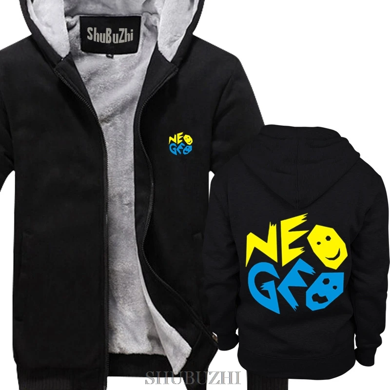 Зимние толстые толстовки для мужчин Neo Geo MVS человек на молнии пальто толстовки и теплое пальто флисовая куртка Прямая