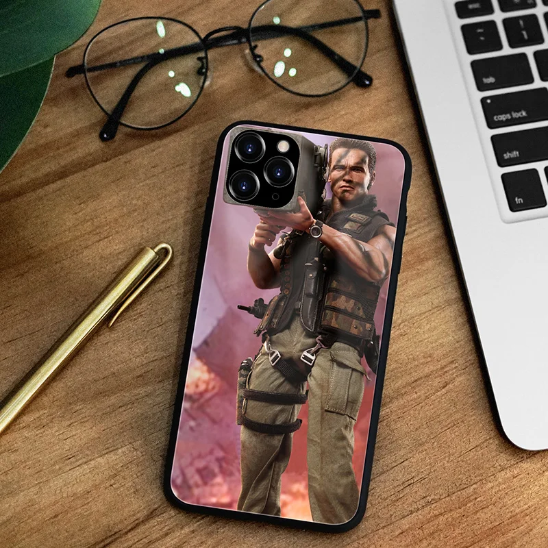 Арнольд Шварценеггер movie Commando 2017 постер глянцевый гладкий черный мягкий чехол