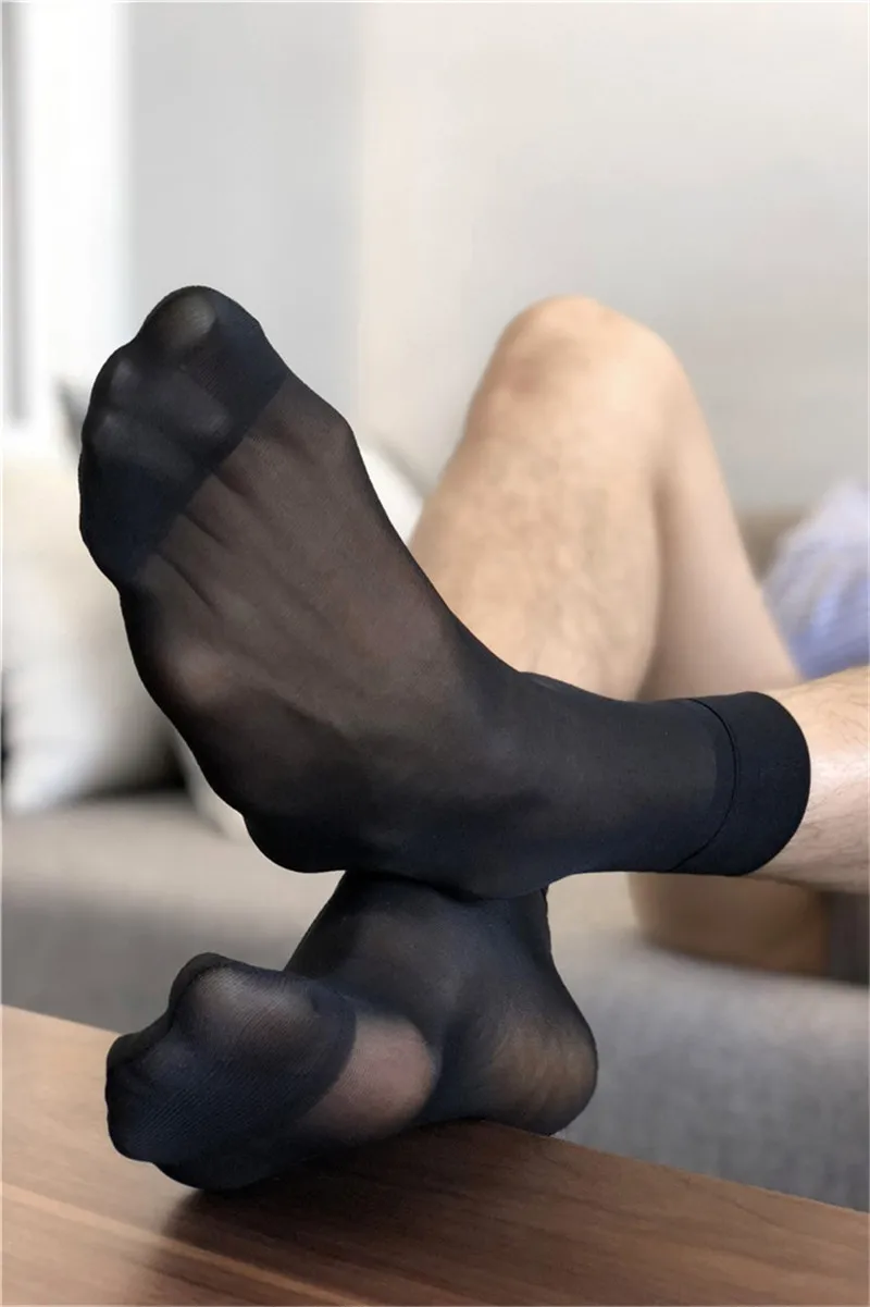 Милые кружевные королевские носки тонкие прозрачные колготки мужское нижнее